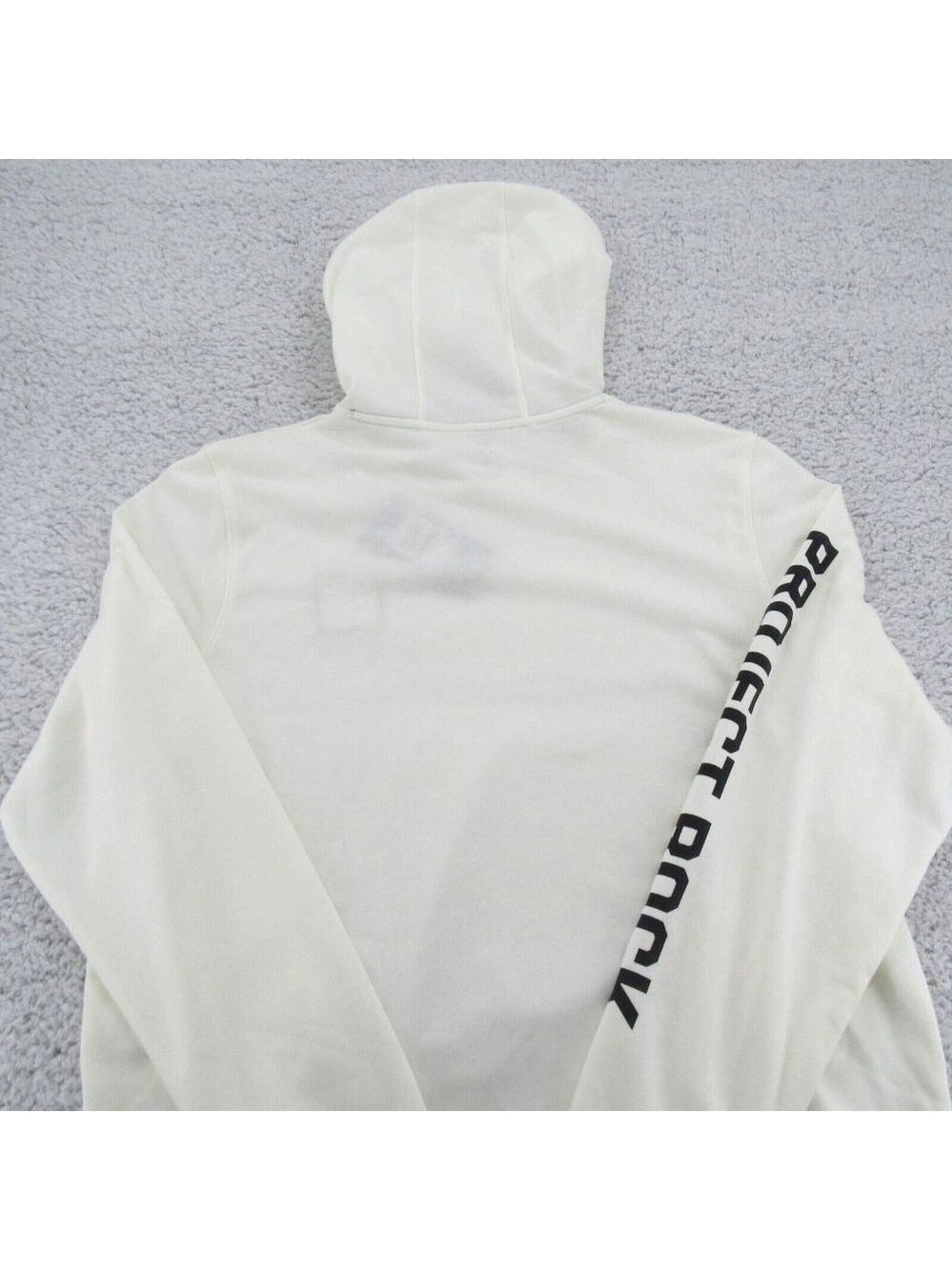 Under Armour UA Project Rock Terry Hoodie Mens Size Medium Ivory NEW - Picture 8 of 11